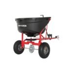 Craftsman 110 lb Tow Broadcast Spreader – 10 ft Spread Width, Universal Hitch, 3/4" Steel Tubing, for Riding Mowers