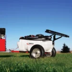 Fimco 15 Gal Lawn & Garden Trailer Sprayer - 12V Diaphragm Pump, 2-Nozzle Boom, Handgun, 80" Coverage, Poly Tank - Image 2