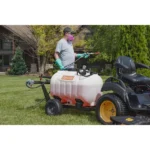 Agri-Fab 60 Gallon Tow Sprayer - 4 GPM 100 PSI Remco Pump, Tow Behind Sprayer, Break-Away Booms, 35 ft Spray Gun, Flat Free Tires, Model 45-0260 - Image 2