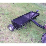 Field Tuff 48" Plug Aerator - 32 Steel Coring Plugs, 2.5" Depth, Built-in Weight Tray, 10" Pneumatic Wheels, Tow-Behind - Image 2