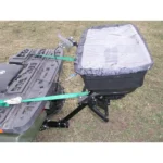 Field Tuff ATV Receiver Mount Spreader - 125 lb Capacity, 16 Gal Hopper, 12V, Fits 1.25" & 2" Receiver, Rain Cover - Image 3
