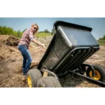 Polar HD 1500TA 22 cu ft Dump Trailer – Tandem Walking Axle, 1600 lb Capacity, Poly Tub, Steel Frame - Image 2