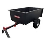 Milwaukee 20 cu ft ATV/UTV Dump Trailer Cart – 1600 lb Capacity, Steel Bed, 18" Pneumatic Tires