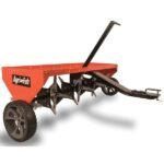 Agri-Fab 48" Tow Behind Plug Aerator - 32 Galvanized Knives, 3" Deep Cores, 175 lb Weight Tray, Fits Lawn Tractors, Model 45-0299