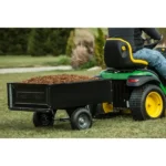 Agri-Fab 10 cu. ft. Steel Tow Dump Cart – 350 lb Capacity, Heavy-Duty Garden Trailer for Lawn Tractor & ATV - Image 2