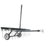 Agri-Fab 48" Tow Behind Dethatcher - 24 Spring Steel Tines, 70 lb Weight Tray, Thatch Remover for Lawn Tractors, Cantilever Handle, Model 45-0300