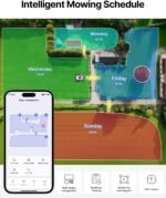 ANTHBOT M9 Robot Lawn Mower 1/4 Acre | Dual Vision+NRTK, No Perimeter Wire, App Control, 45% Slope, 1.2"-2.7" Cut, Multi-Zone - Image 3