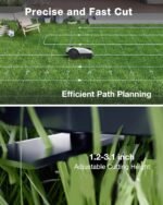 ECOVACS Goat O1000 LiDAR PRO Robot Lawn Mower, Wire-Free Mapping, AI Obstacle Avoidance, Smart Edge Mowing, App Control, 1/4 Acre - Image 3