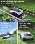 ECOVACS Goat O1000 LiDAR PRO Robot Lawn Mower, Wire-Free Mapping, AI Obstacle Avoidance, Smart Edge Mowing, App Control, 1/4 Acre - Image 5