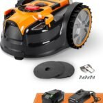 LawnMaster OcuMow MAX VBRM601YCM Wire-Free Robot Mower | Optical Navigation, Obstacle Avoidance, 3500 sq ft, 35% Slope, No App
