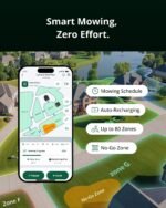 Lymow One Plus Robot Lawn Mower | RTK+Vision Navigation, 1.73 Acre/Day, 45° Slope Climb, 1.2"-4" Cut, AWD Tracks, App Control - Image 3